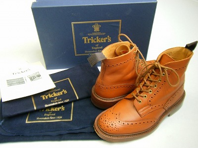 トリッカーズ Tricker’s 箱付極上 カントリーブーツ ギリーブーツ 買取査定