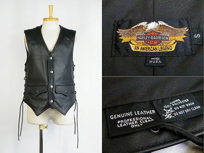 ハーレー Harley-Davidson leather vest レザーベスト 買取査定