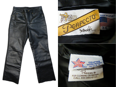 ショット Schott 604 Leather Pants ワイド レザー パンツ 買取査定