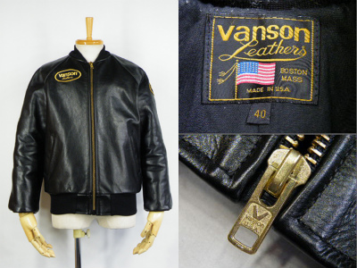 バンソン Vanson TJV レザージャケット バックドロップ別注 買取査定