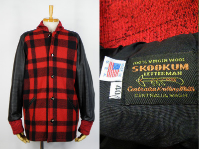 スクーカム SKOOKUM Melton Jacket 袖革 メルトンスタジャン 買取査定