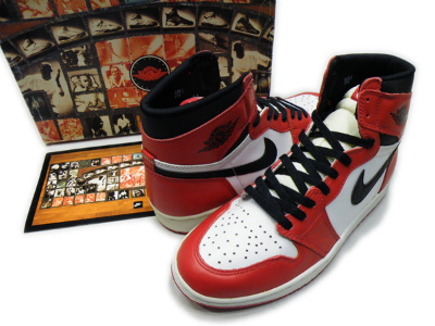 94年製 NIKE ナイキ AIR JORDAN?復刻 白×赤 箱付デッド 買取査定