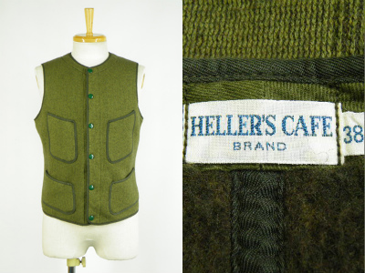 11AW ヘラーズカフェ HELLER’S CAFE Warm vests 買取査定