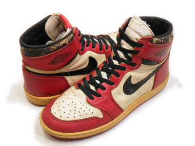 80’s NIKE ナイキ AIR JORDAN1 エアジョーダン1 白赤 買取査定