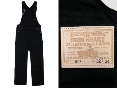 IRON HEART IH-806 ブラックダック オーバーオール 買取査定