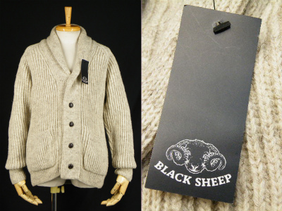 ブラックシープ BLACK SHEEP ショールカラー ニット カーディガン 買取査定