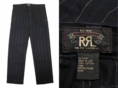 RRL RalphLauren ダブルアールエル ストライプトラウザー 買取査定