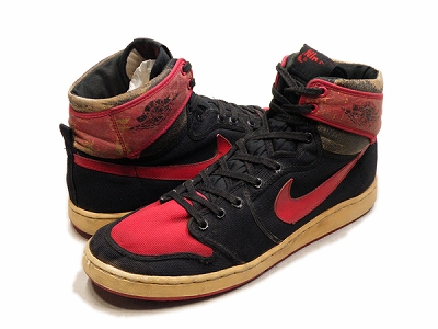 85年製 NIKE AIR JORDAN エアジョーダン1 キャンバス AJKO 黒赤 買取査定