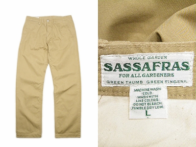 SASSAFRAS SPRAYER PANTS ササフラス スプレイヤーパンツ 買取査定