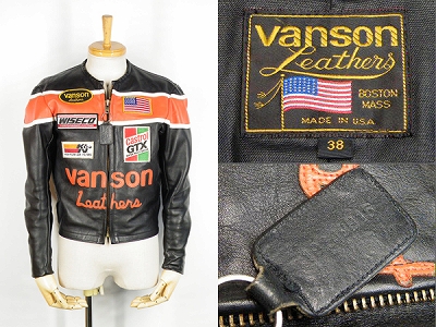 vanson バンソン FLAG フラッグ ライダースジャケット 38 買取査定