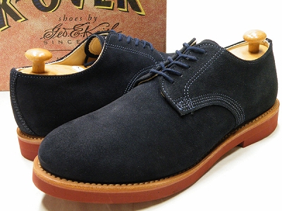 ウォークオーバー Walk-Over DERBY Oxford Navy Suede 買取査定