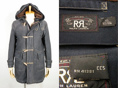 RRL ダブルアールエル ラルフローレン ジャングルクロス ダッフルコート 買取査定