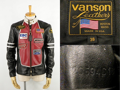 vanson バンソン RJP シングル ライダースジャケット 買取査定