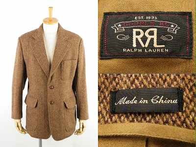 RRL Ralph Lauren ダブルアールエル ツイード テーラードジャケット 買取査定