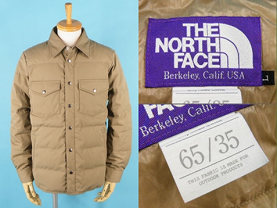 NORTH FACE ノースフェイス 65/35 DOWN SHIRT ダウンシャツ 買取査定