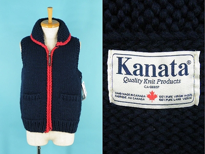 KANATA カナタ カウチン ベスト プレーンカラー 新品 買取査定