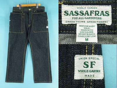 SASSAFRAS ササフラス フォールリーフ デニムパンツ 買取査定