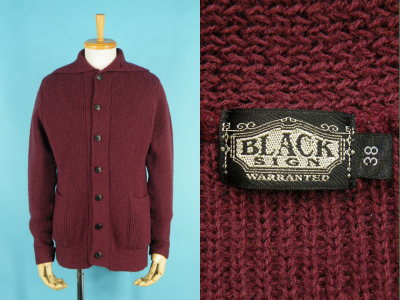 BLACK SIGN ブラックサイン バイロンカラー セーター コート 買取査定