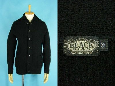 BLACK SIGN ブラックサイン バイロンカラー セーターコート 買取査定