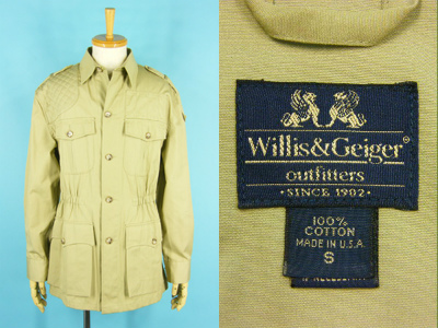 Willis＆Geiger ウィリス＆ガイガー サファリジャケット アメリカ製 買取査定