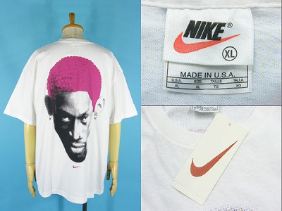 90’s NIKE ナイキ Dennis Rodman デニスロッドマン ビッグフェイス Tシャツ 買取査定