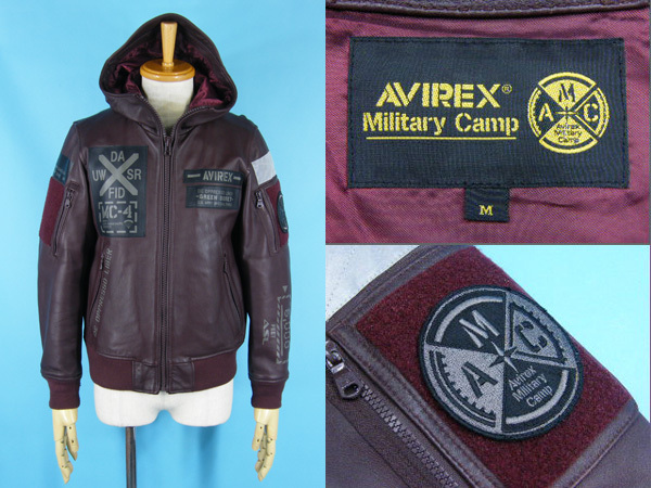 AVIREX アヴィレックス レザージャケット LEATHER HOODIE HALO 買取査定