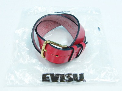 EVISU エヴィス レザーベルト レッド カモメ 買取・査定