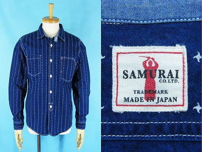 SAMURAI JEANS サムライジーンズ 長袖 ウォバッシュシャツ 15周年 手裏剣 買取・査定