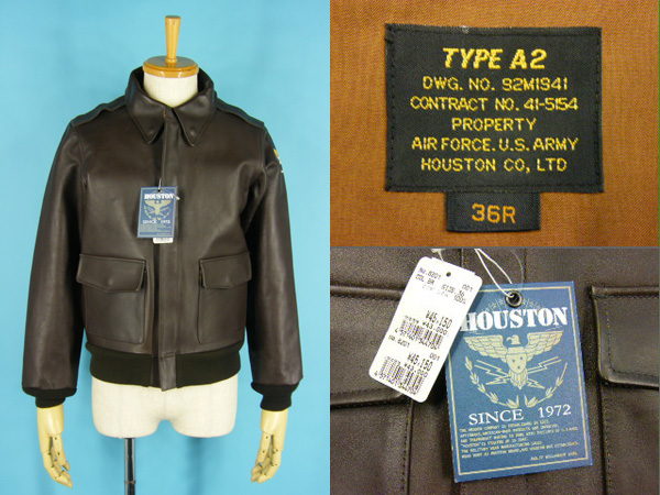HOUSTON A-2 デッキジャケット 1980年代 ヒューストン初期タグ