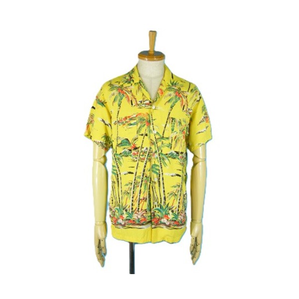 50’s KAHANAMOKU カハナモク 半袖 ハワイアンシャツ・アロハシャツ ホリゾンタル